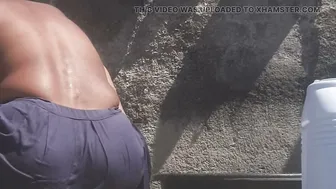 Desi Village Bhabhi Roaming In Forest Bathing Naked In Open Field Bathroom