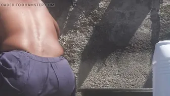 Desi Village Bhabhi Roaming In Forest Bathing Naked In Open Field Bathroom