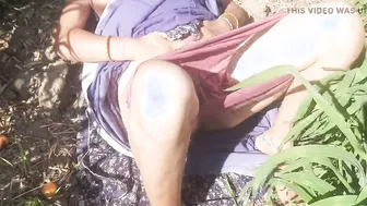 Indian Daughter Showing Her Slim Waist And Ass To Him In The Open Field