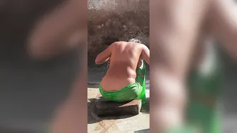 Indian Village Stepsister Bathing Naked In Desi Bathroom Caught Secretly