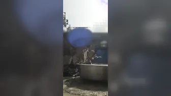 Desi Bhabhi Bathing Naked In Open Bathroom Caught By Her Devar Watching