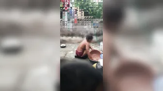 Desi Stepsister Taking A Bath Naked In Village Bathroom Caught On Camera