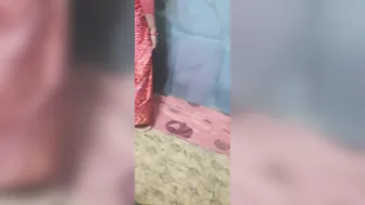 Desi Daughter-In-Law Seduces Father-In-Law Wearing Red Saree At Home