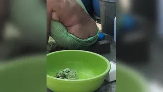 Desi Stepuncle's Girl Showers In Red Tights Then Strips Naked After The Holiday