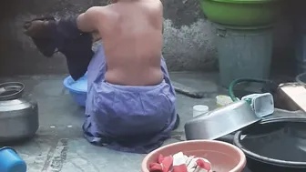 Desi Village Wife Shows Pussy To Brother Outdoors Before Bathing