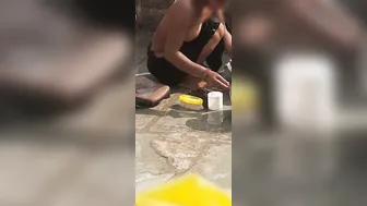 Desi Sister Soaps Her Curvy Body In Tiny Bathroom Before Dinner Time