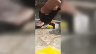 Desi Sister Soaps Her Curvy Body In Tiny Bathroom Before Dinner Time