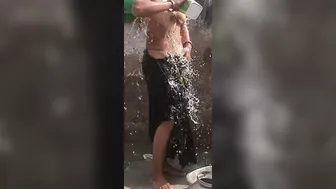 Desi Sister Soaps Her Curvy Body In Tiny Bathroom Before Dinner Time