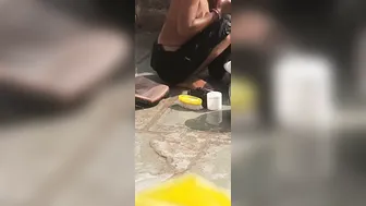 Desi Sister Soaps Her Curvy Body In Tiny Bathroom Before Dinner Time