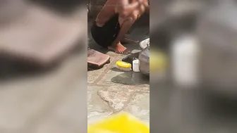 Desi Sister Soaps Her Curvy Body In Tiny Bathroom Before Dinner Time