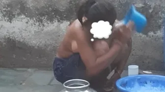 Indian Couple Fucking Hard In Public Bathroom Risky Sex Caught On Cam