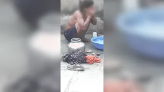 Indian Couple Fucking Hard In Public Bathroom Risky Sex Caught On Cam