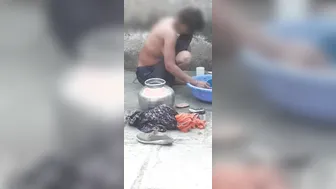 Indian Couple Fucking Hard In Public Bathroom Risky Sex Caught On Cam