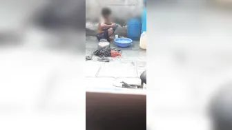 Indian Couple Fucking Hard In Public Bathroom Risky Sex Caught On Cam