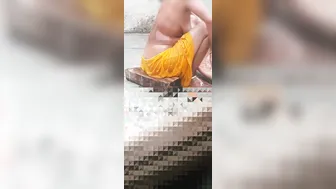 Indian Stepbrother Watches Stepsister Bathing In Open Bathroom Cam