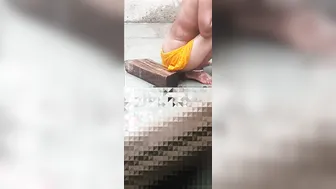 Indian Stepbrother Watches Stepsister Bathing In Open Bathroom Cam