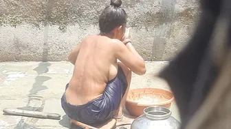 Stepbrother Spying On Stepsister Bathing In Open Bathroom Part Two