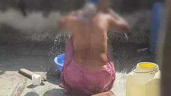 Desi Bhabhi Flashes Pussy And Nipples To Devar Before Outdoor Bath Ritual