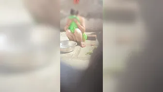 Desi Stepbrother Catches Older Stepsister Bathing In Open Bathroom