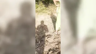 Newlywed Indian Bhabhi Shows Her Ass In Open Forest For Outdoor Sex