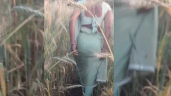 Desi Sister In Law Rubs Fat Ass In Wheat Field Teasing Brother In Law