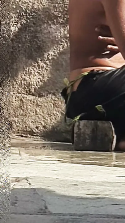 Indian Sister-In-Law Bathes Outside And Masturbates In Courtyard