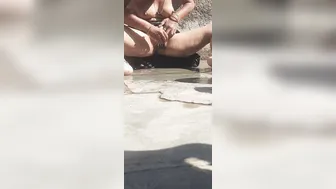 Indian Village Sister In Law Shaves Pussy Hair In Open Bathroom Showing