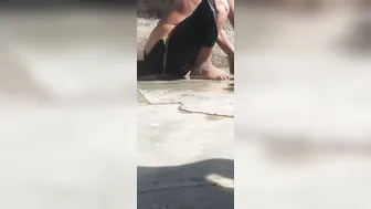 Indian Village Sister In Law Shaves Pussy Hair In Open Bathroom Showing