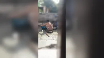 Punjabi Stepsister Bathing Outside Gets Watched By Stepbrother