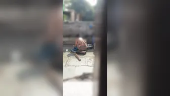 Punjabi Stepsister Bathing Outside Gets Watched By Stepbrother