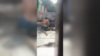 Punjabi Stepsister Bathing Outside Gets Watched By Stepbrother