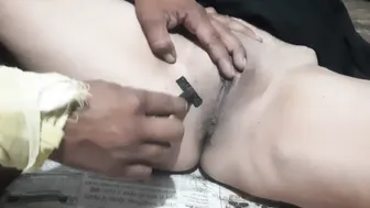 Desi Bhabhi Gets Her Hair Cut Before Getting Hammered By Her Husband