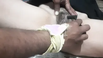 Desi Bhabhi Gets Her Hair Cut Before Getting Hammered By Her Husband