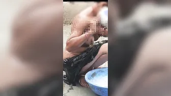 Indian Stepbrother Joins Stepsister Bathing Naked By The Village Well