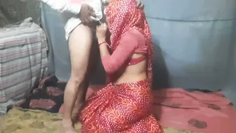 Indian Village Bhabhi Moans Loud Sucking Neighbor's Dick Behind The Barn