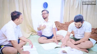 Indian Teacher Gets Gangbanged By Three Students And Swallows Their Loads