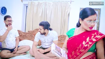Indian Teacher Gets Gangbanged By Three Students And Swallows Their Loads