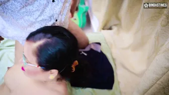 Indian Teacher Gets Gangbanged By Three Students And Swallows Their Loads