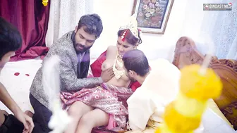 Punjabi Bride's Wedding Night Turns Into Wild Gangbang With Four Men
