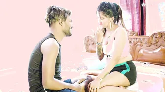 Indian Yoga Teacher Punishes Student By Riding His Cock In Downward Dog