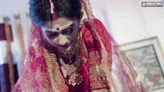 Desi Bride's First Wedding Night With Husband Ends In Hardcore Fucking
