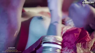 Desi Bride's First Wedding Night With Husband Ends In Hardcore Fucking