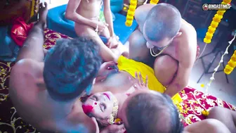Bengali Bride's First Wedding Night With Four Husbands In Gangbang