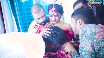 Bengali Bride's First Wedding Night With Four Husbands In Gangbang