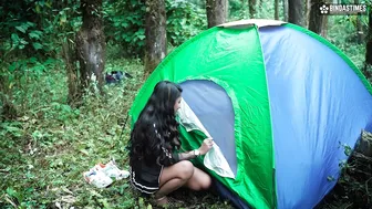 Desi Actress Fucked Outdoors In The Jungle Wearing Bunny Costume Solo