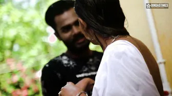 Desi Newlywed Takes An Outdoor Shower And Gets Fucked By Husband's Friend
