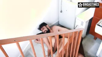 Desi Bhabhi Gets Fucked By The Repairman On The Stairs While Hubby's Home