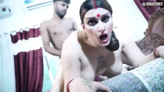 Indian Stepmom Sucks Her Stepson's Big Cock And Takes It Deep In Her Ass