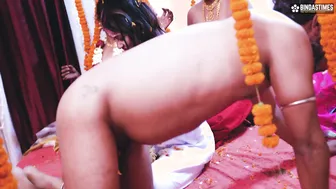 Old Pervert Celebrates Wedding Night With Three Young Brides Fucking Hard