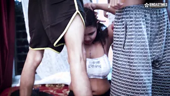 Indian College Girlfriend Gangbanged By Friends Double Penetration Cumshots